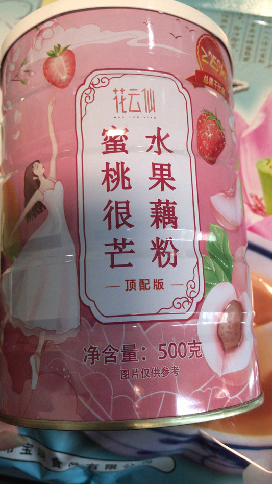 花云仙蜜桃很芒水果藕粉（顶配版）500g