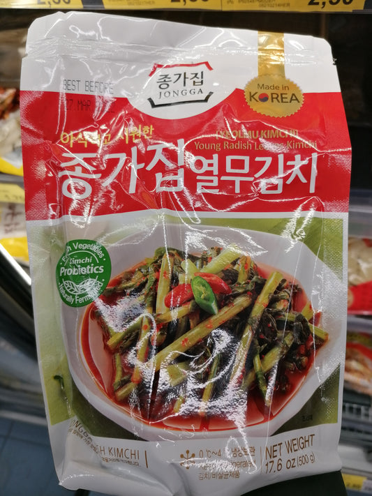 韩国泡萝卜叶500g